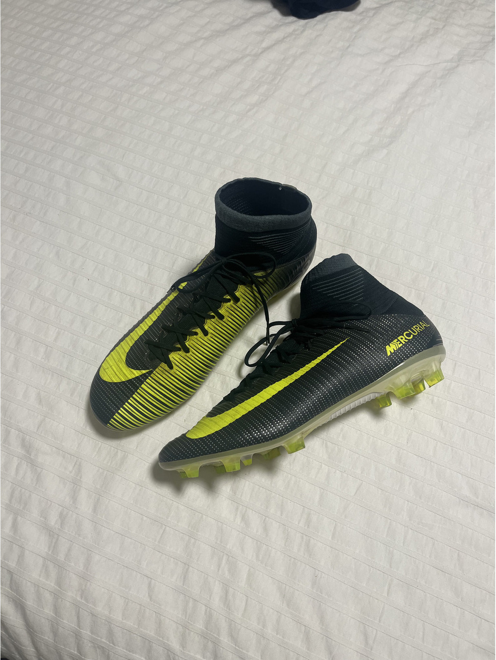 nike superfly 5 veloce cr7 green black soccer cleats size 9 RARE authentic!
